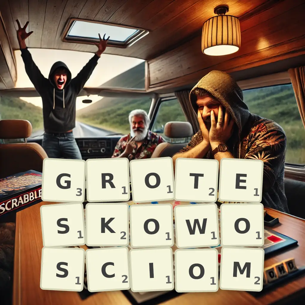 Słowa z liter GROTESKOWOŚCIOM