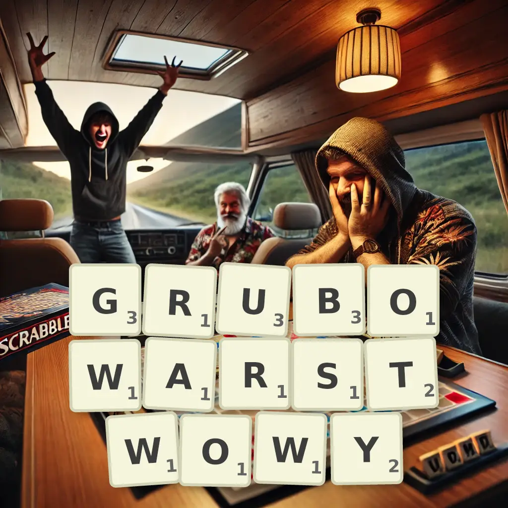 Słowa z liter GRUBOWARSTWOWY
