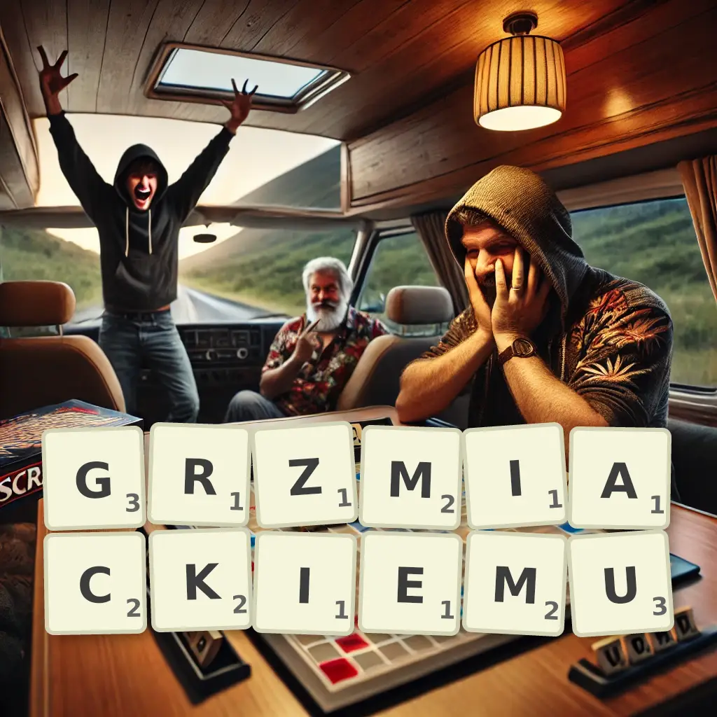 Słowa z liter GRZMIĄCKIEMU