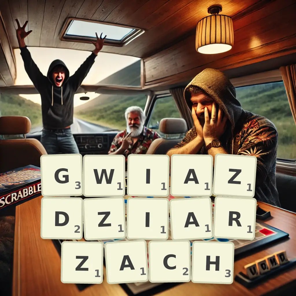 Słowa z liter GWIAŹDZIARZACH