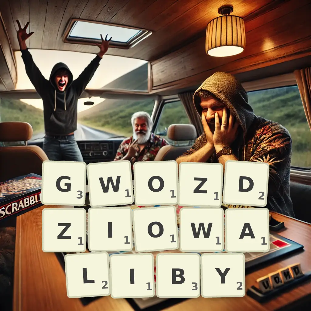 Słowa z liter GWOŹDZIOWALIBY