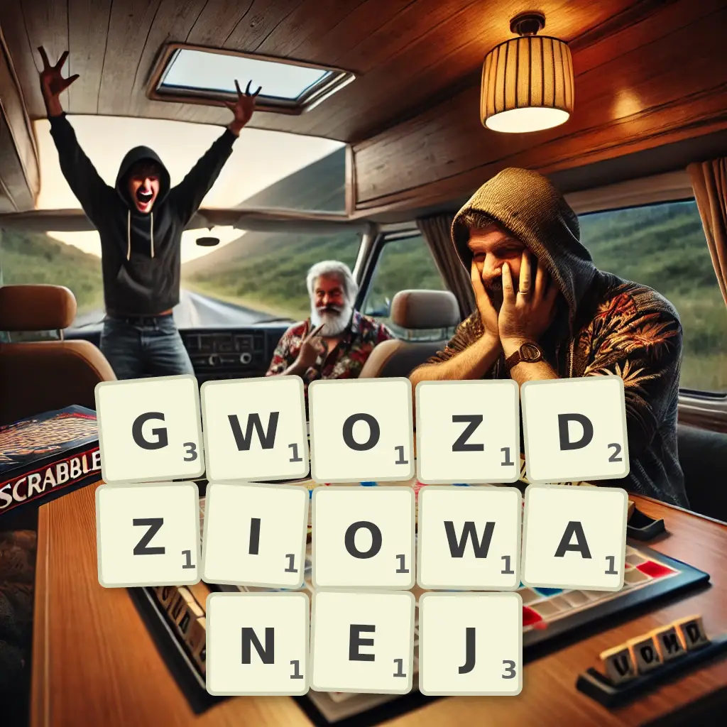 Słowa z liter GWOŹDZIOWANEJ