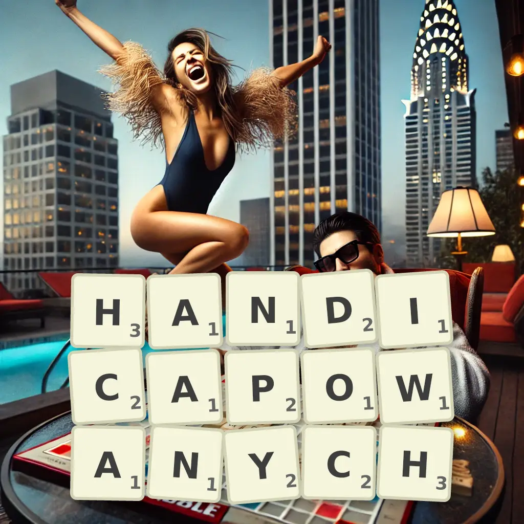 Lista słów z liter HANDICAPOWANYCH Słowa z liter HANDICAPOWANYCH