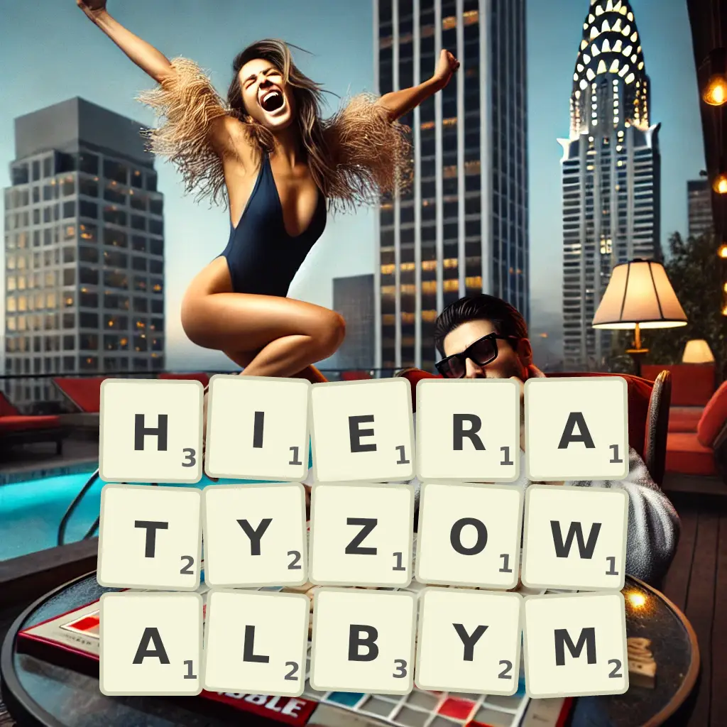 Słowa z liter HIERATYZOWAŁBYM