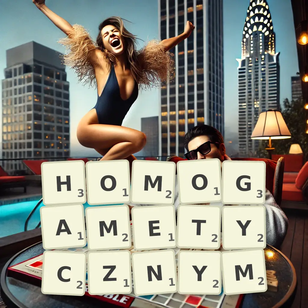 Słowa z liter HOMOGAMETYCZNYM