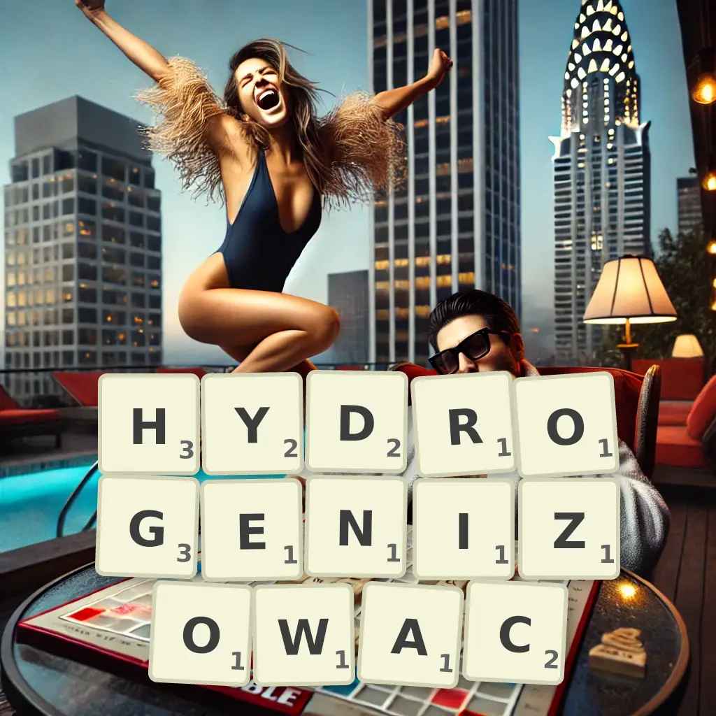 Słowa z liter HYDROGENIZOWAĆ