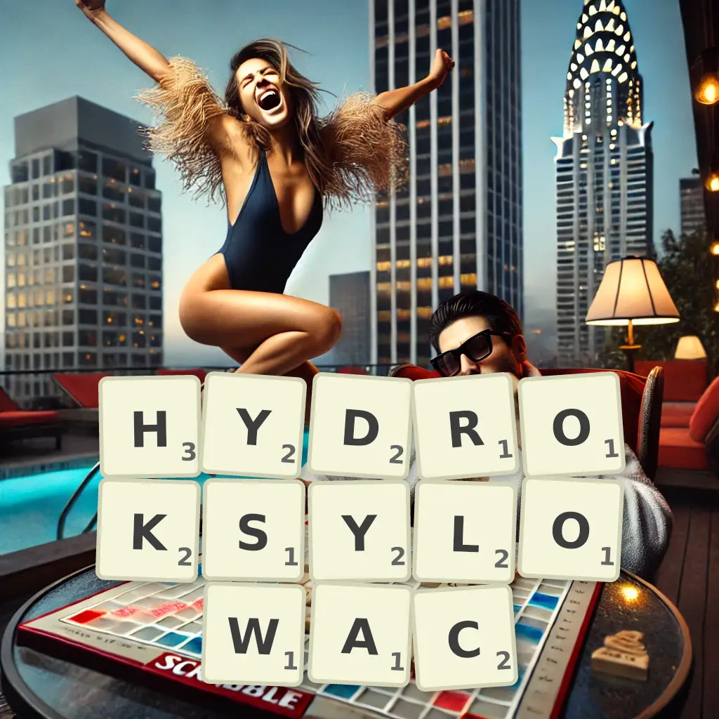 Słowa z liter HYDROKSYLOWAĆ