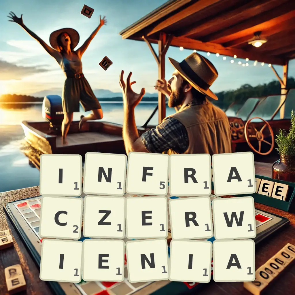 Słowa z liter INFRACZERWIENIĄ