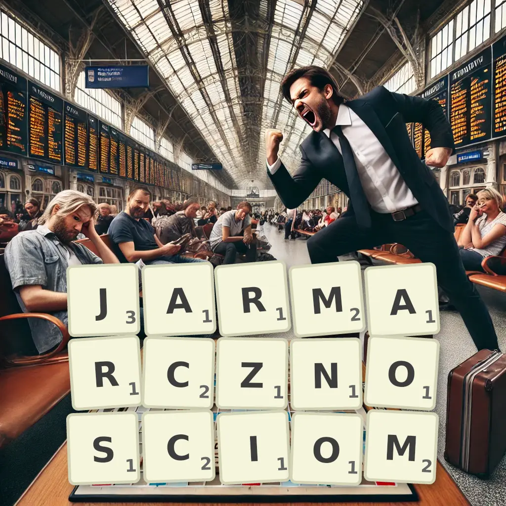 Słowa z liter JARMARCZNOŚCIOM