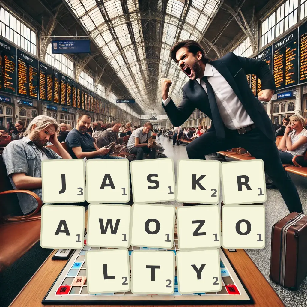 Słowa z liter JASKRAWOŻÓŁTY