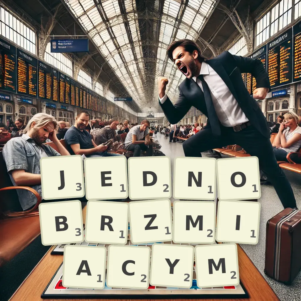 Słowa z liter JEDNOBRZMIĄCYM