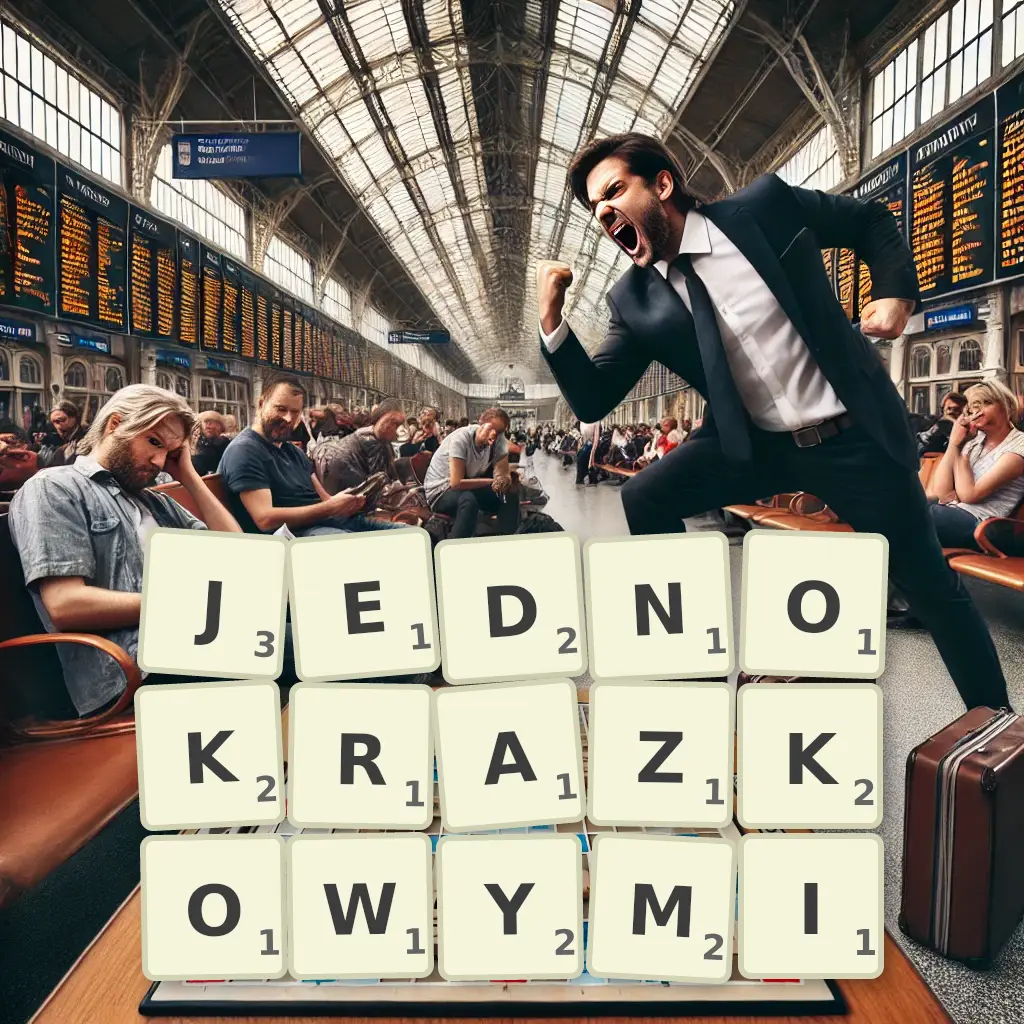 Słowa z liter JEDNOKRĄŻKOWYMI