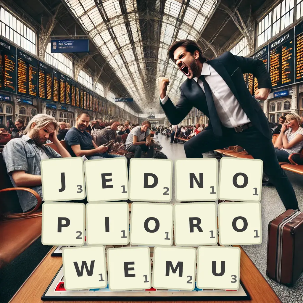 Słowa z liter JEDNOPIÓROWEMU