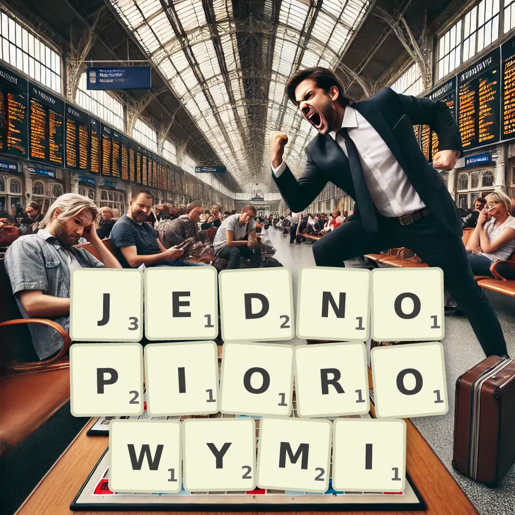 Słowa z liter JEDNOPIÓROWYMI