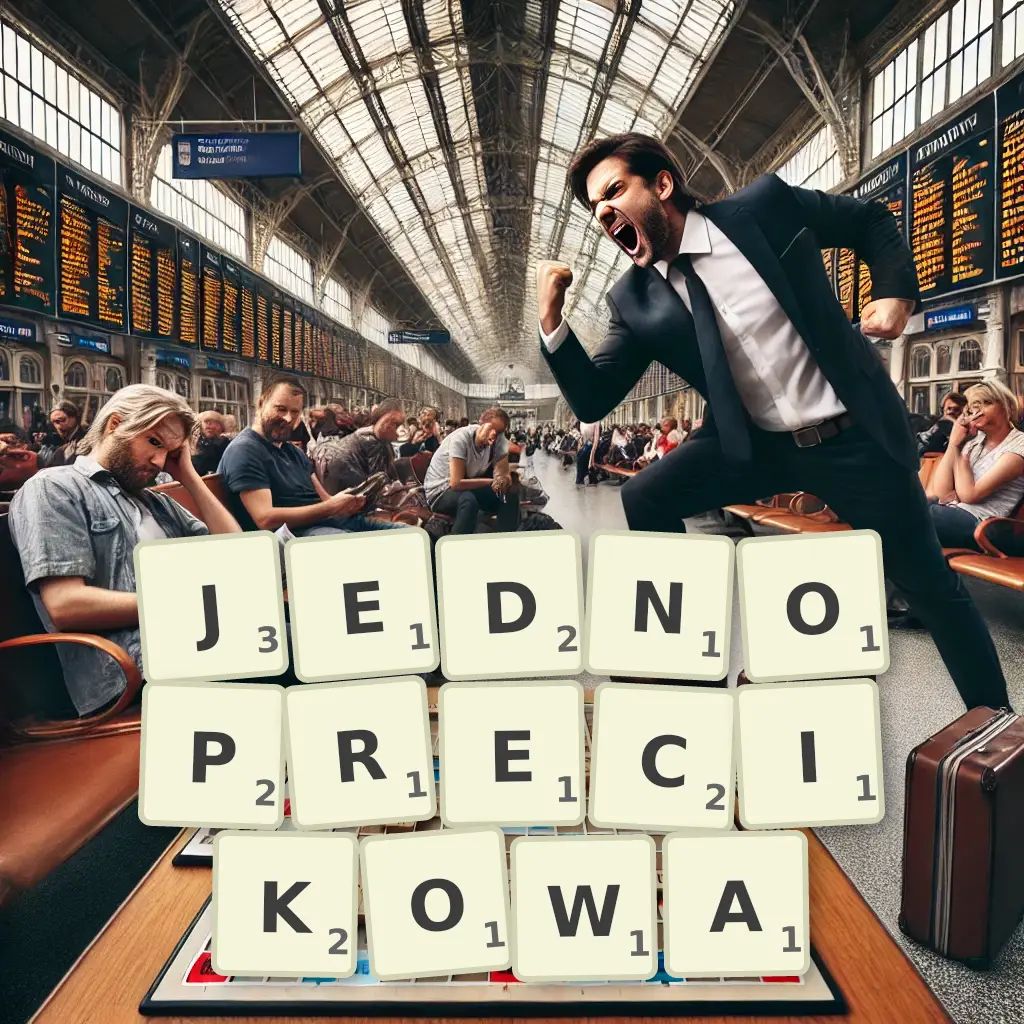 Słowa z liter JEDNOPRĘCIKOWĄ