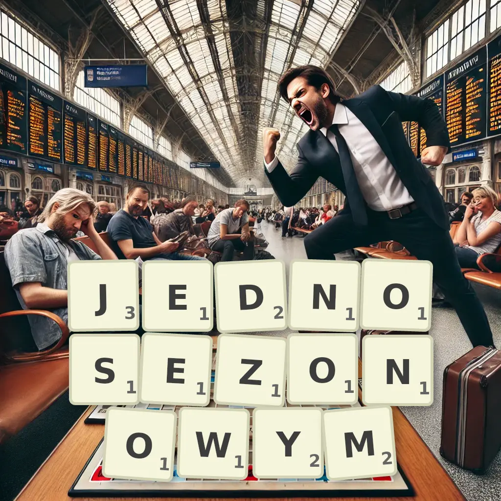 Słowa z liter JEDNOSEZONOWYM