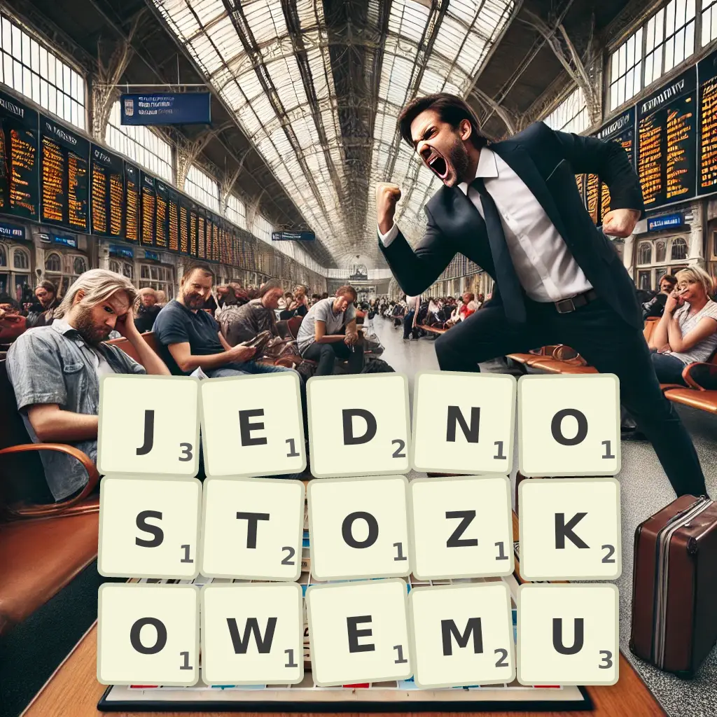 Słowa z liter JEDNOSTOŻKOWEMU