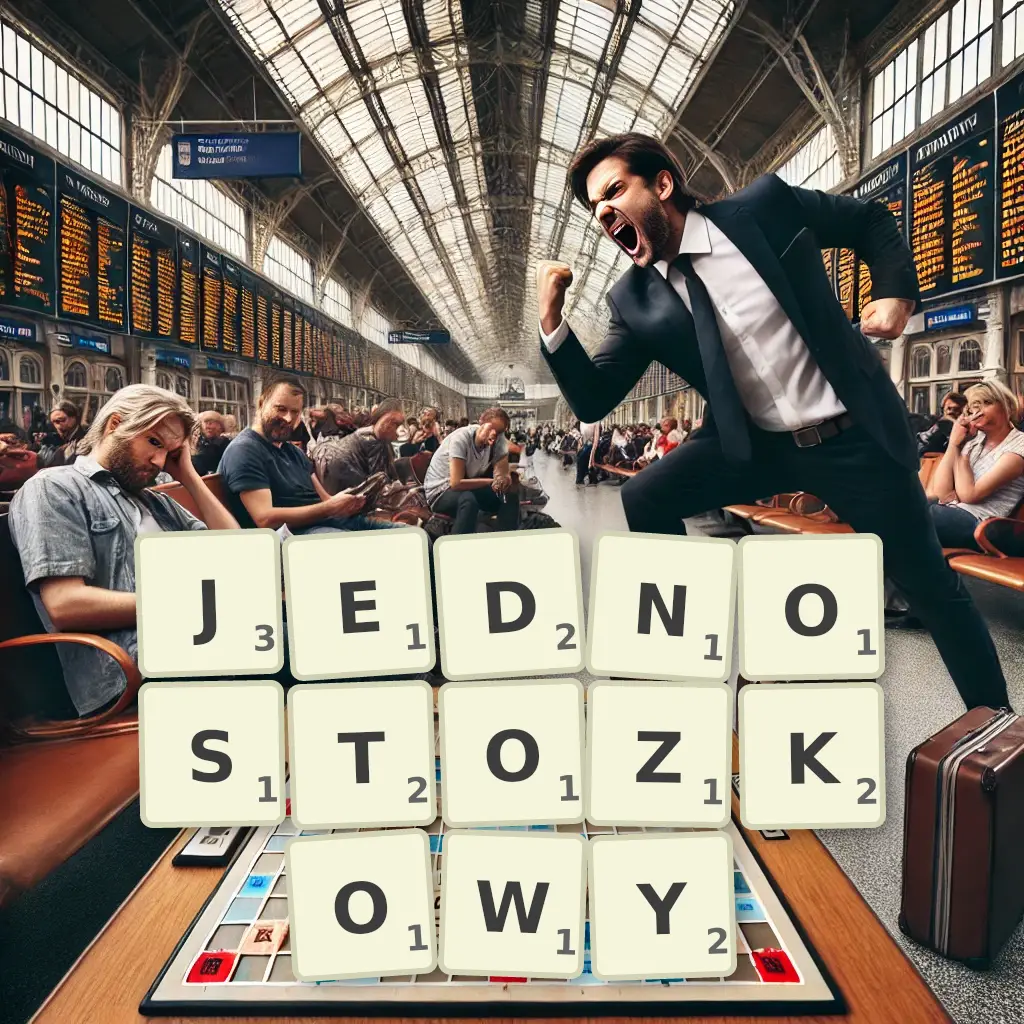 Słowa z liter JEDNOSTOŻKOWY