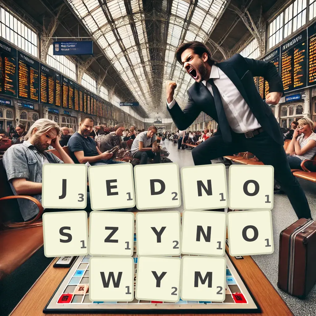 Słowa z liter JEDNOSZYNOWYM