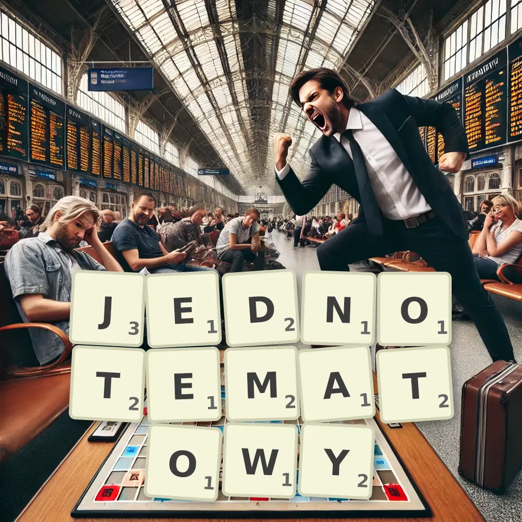 Słowa z liter JEDNOTEMATOWY