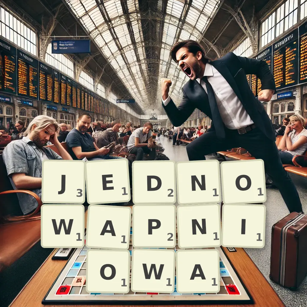 Słowa z liter JEDNOWAPNIOWĄ
