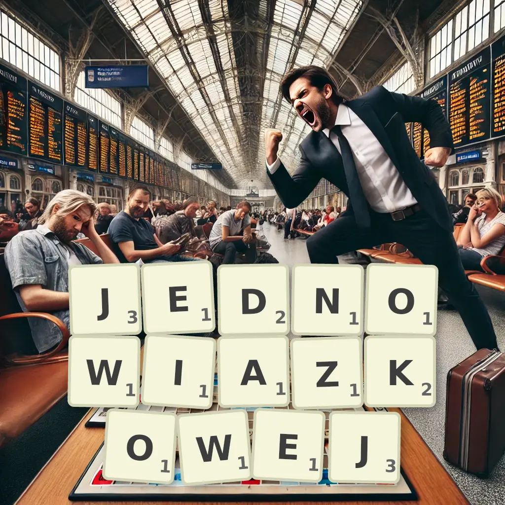 Słowa z liter JEDNOWIĄZKOWEJ