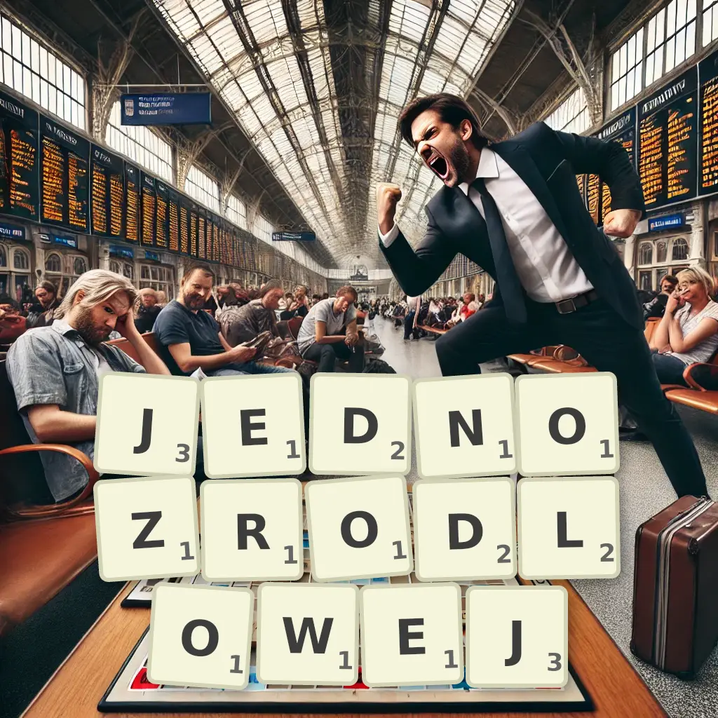 Słowa z liter JEDNOŹRÓDŁOWEJ