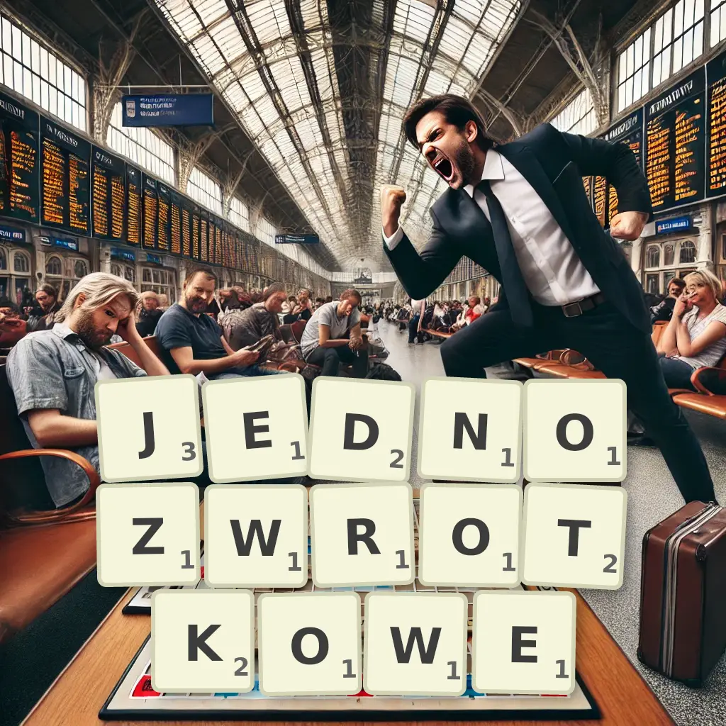 Słowa z liter JEDNOZWROTKOWE
