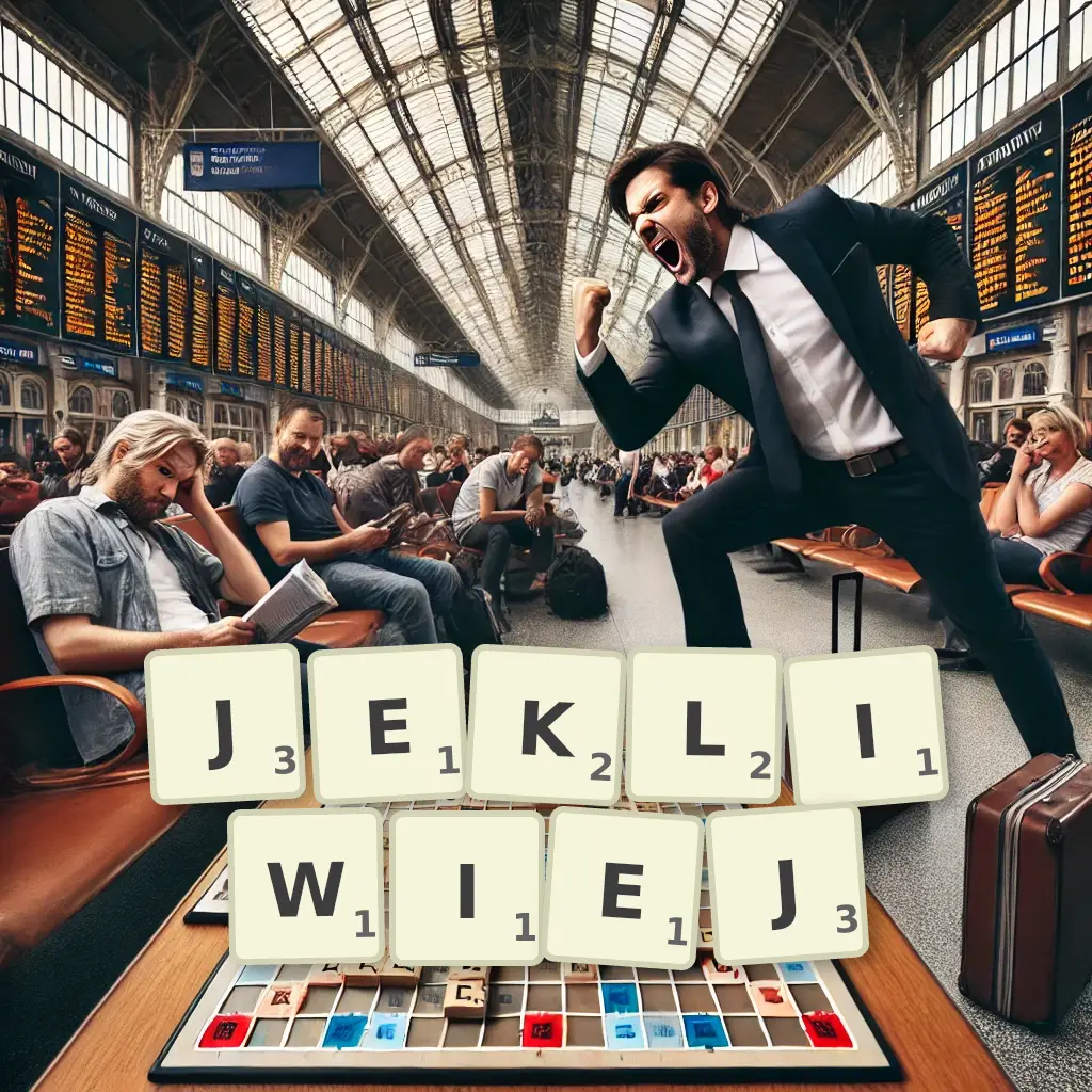 Słowa z liter JĘKLIWIEJ