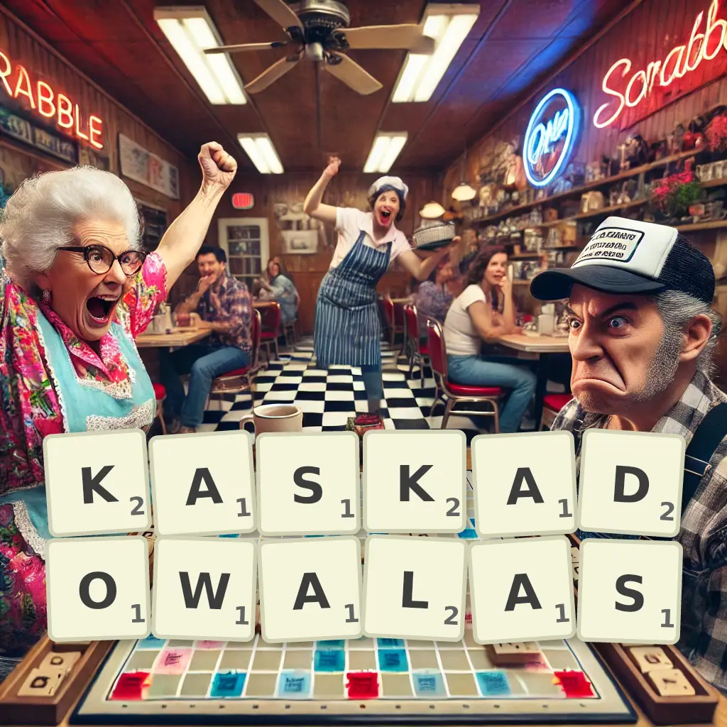 Słowa z liter KASKADOWAŁAŚ