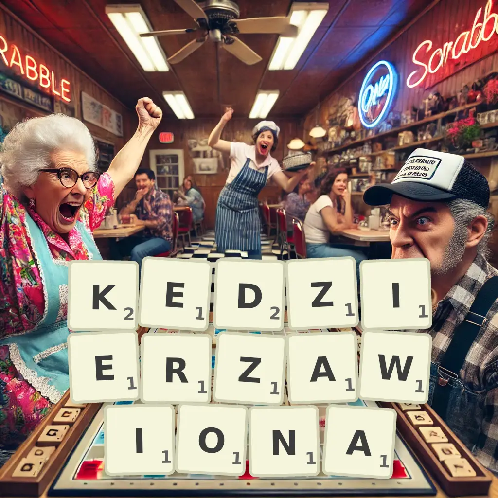 Słowa z liter KĘDZIERZAWIONA