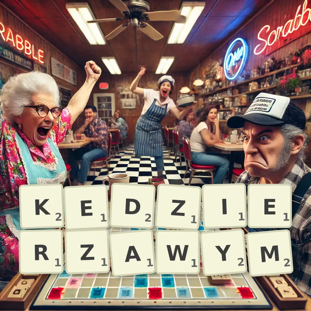 Słowa z liter KĘDZIERZAWYM