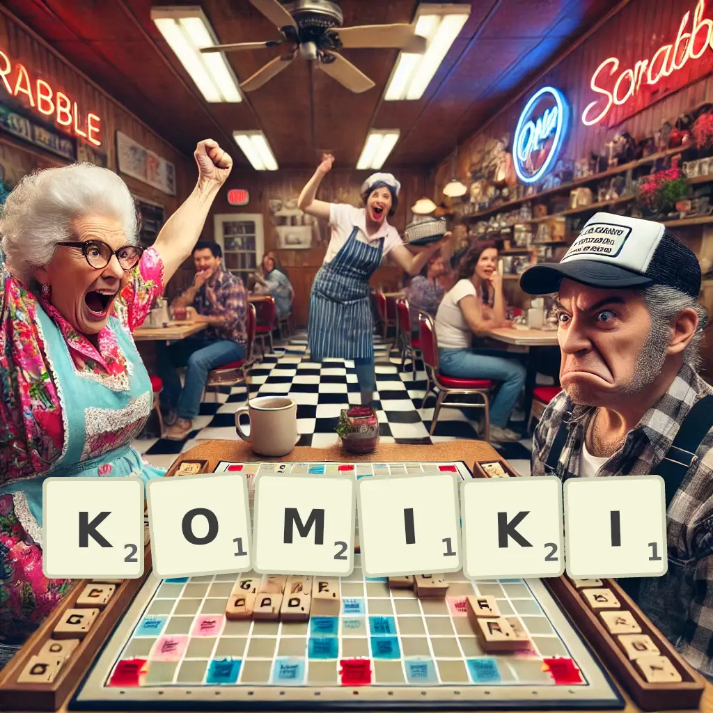 Słowa z liter KOMIKI