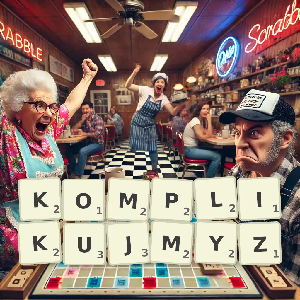 Słowa z liter KOMPLIKUJMYŻ