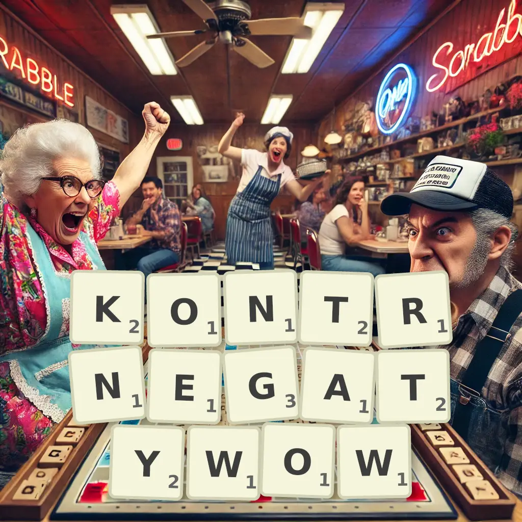 Słowa z liter KONTRNEGATYWÓW