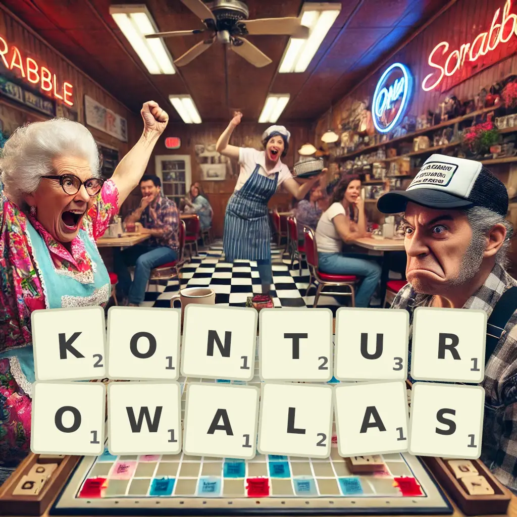Słowa z liter KONTUROWAŁAŚ