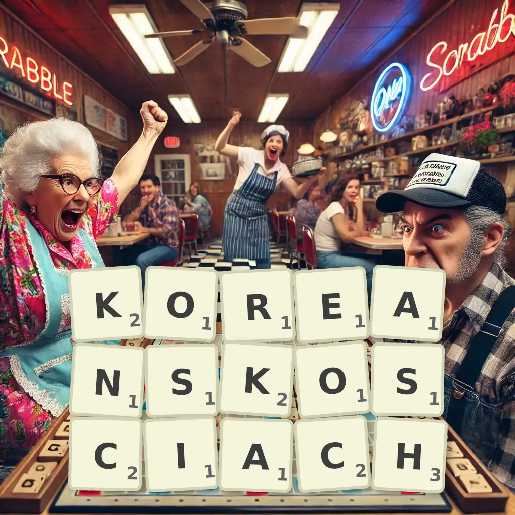 Słowa z liter KOREAŃSKOŚCIACH