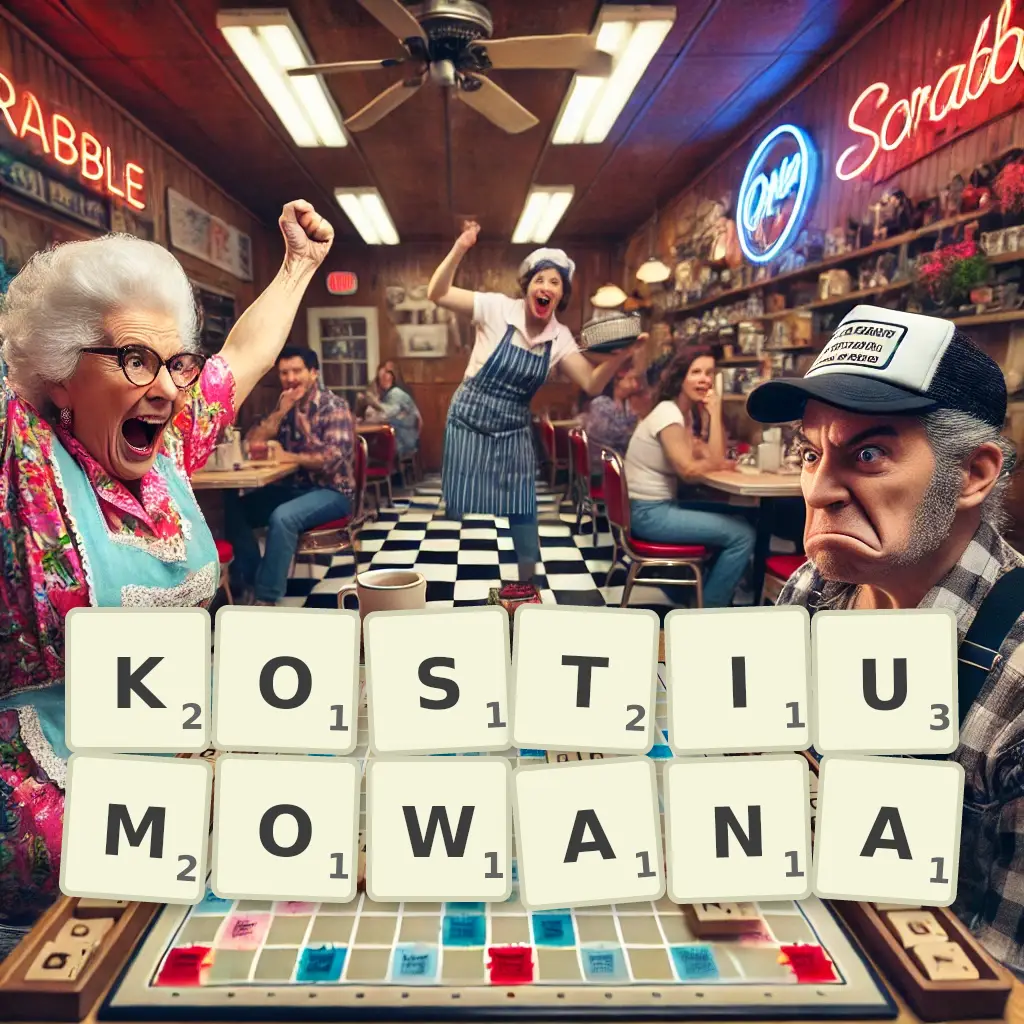 Słowa z liter KOSTIUMOWANĄ