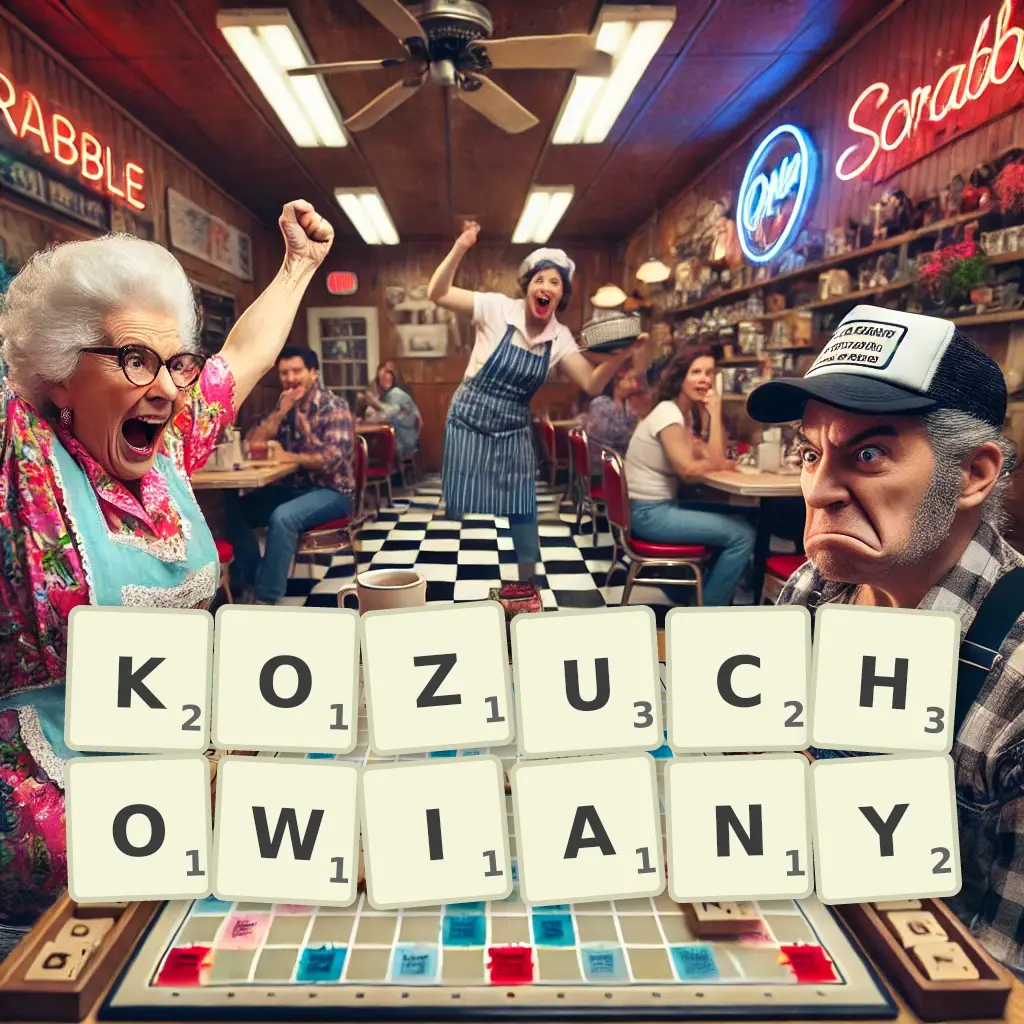 Słowa z liter KOŻUCHOWIANY