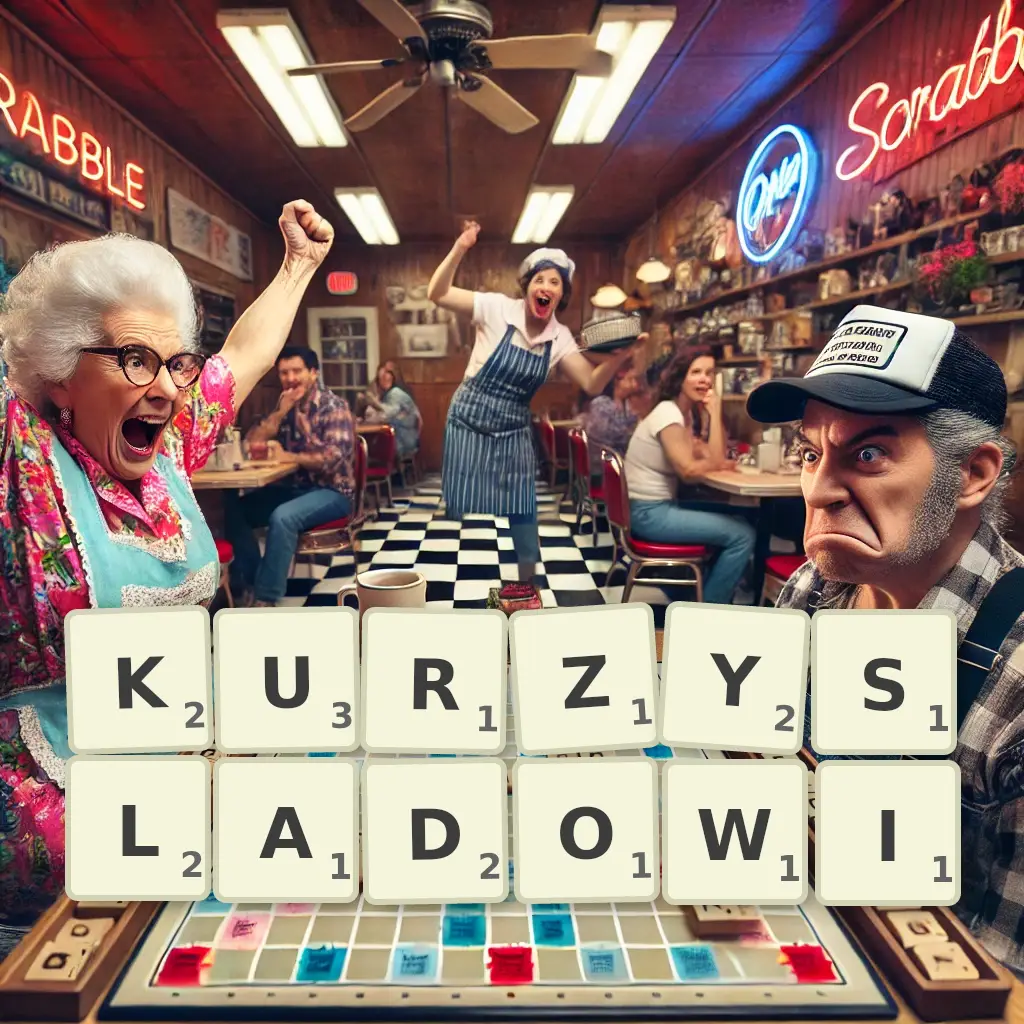 Słowa z liter KURZYŚLADOWI
