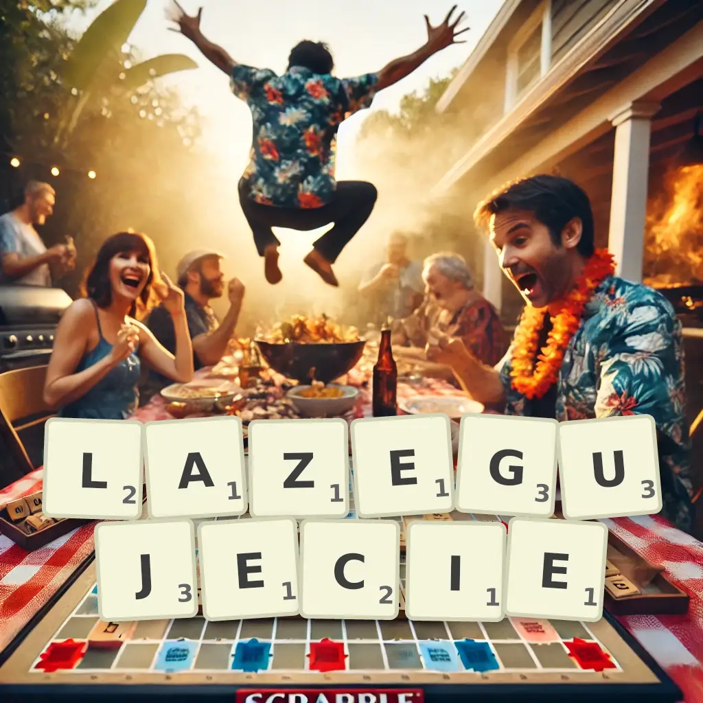 Słowa z liter ŁAZĘGUJECIE