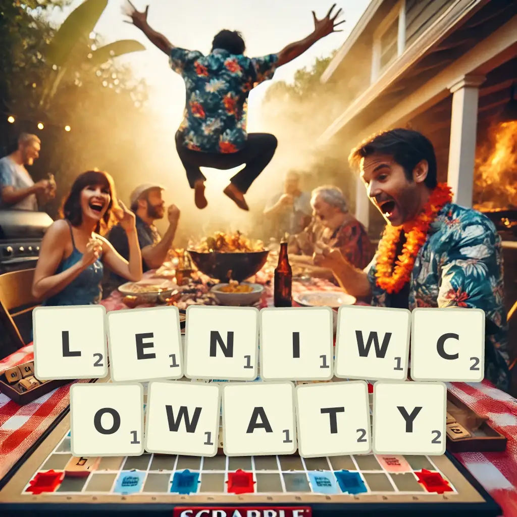 Słowa z liter LENIWCOWATY