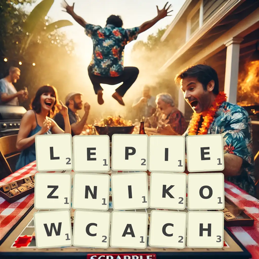 Słowa z liter LEPIĘŻNIKOWCACH