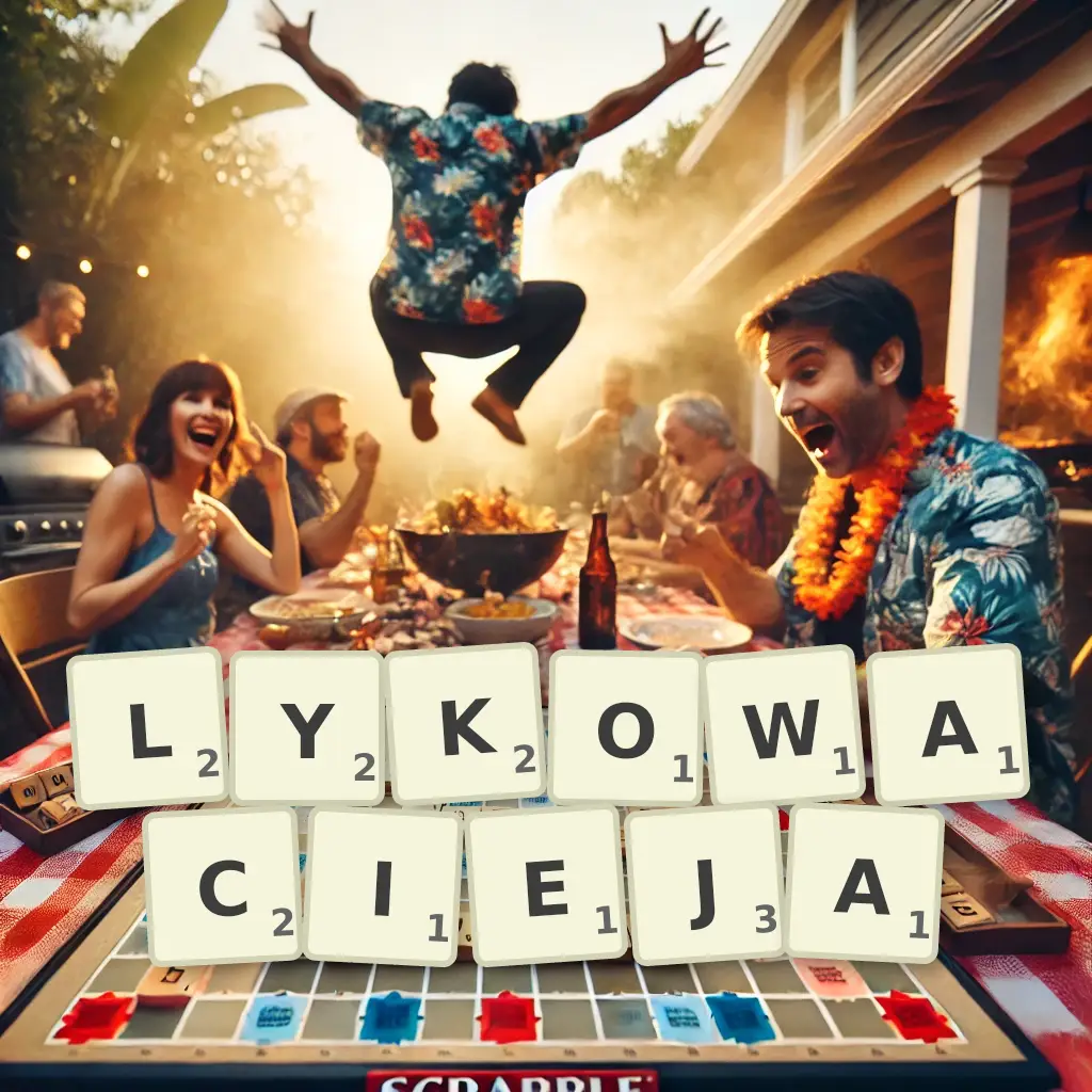 Słowa z liter ŁYKOWACIEJĄ
