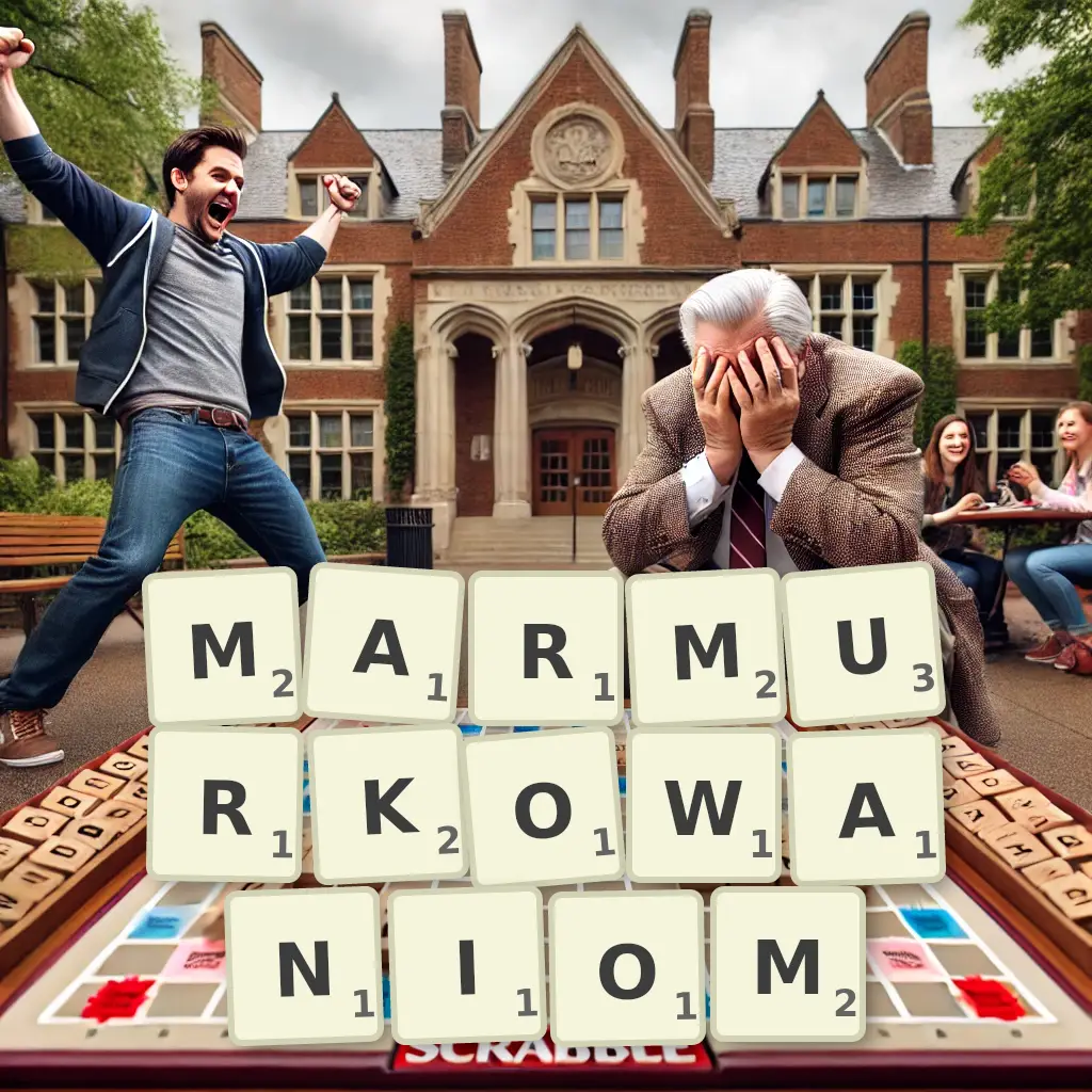 Słowa z liter MARMURKOWANIOM