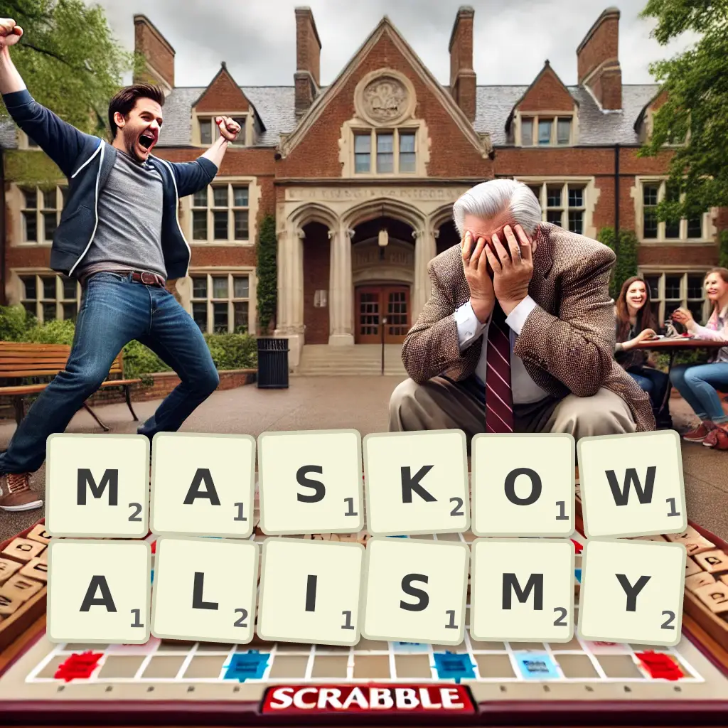 Słowa z liter MASKOWALIŚMY