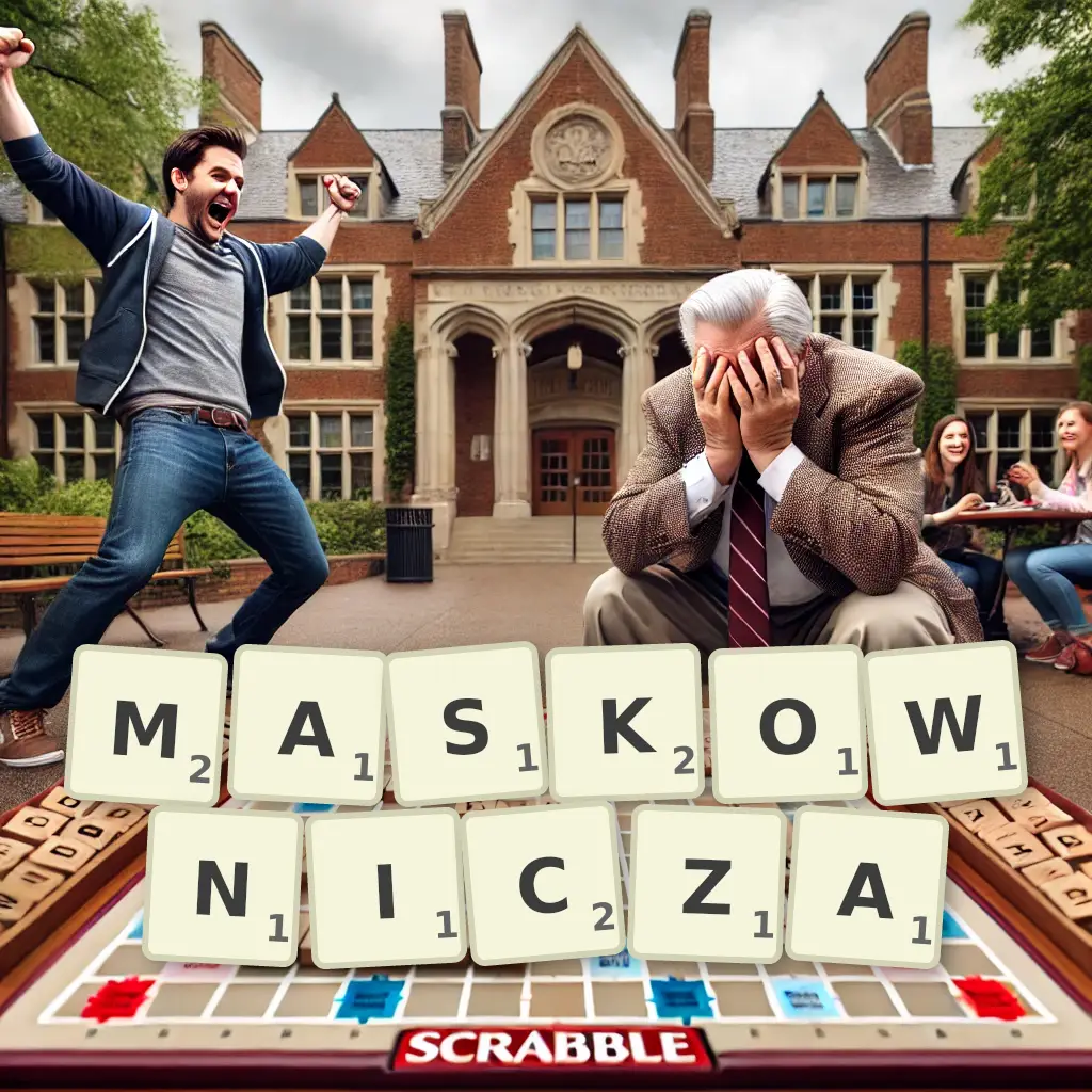 Słowa z liter MASKOWNICZĄ