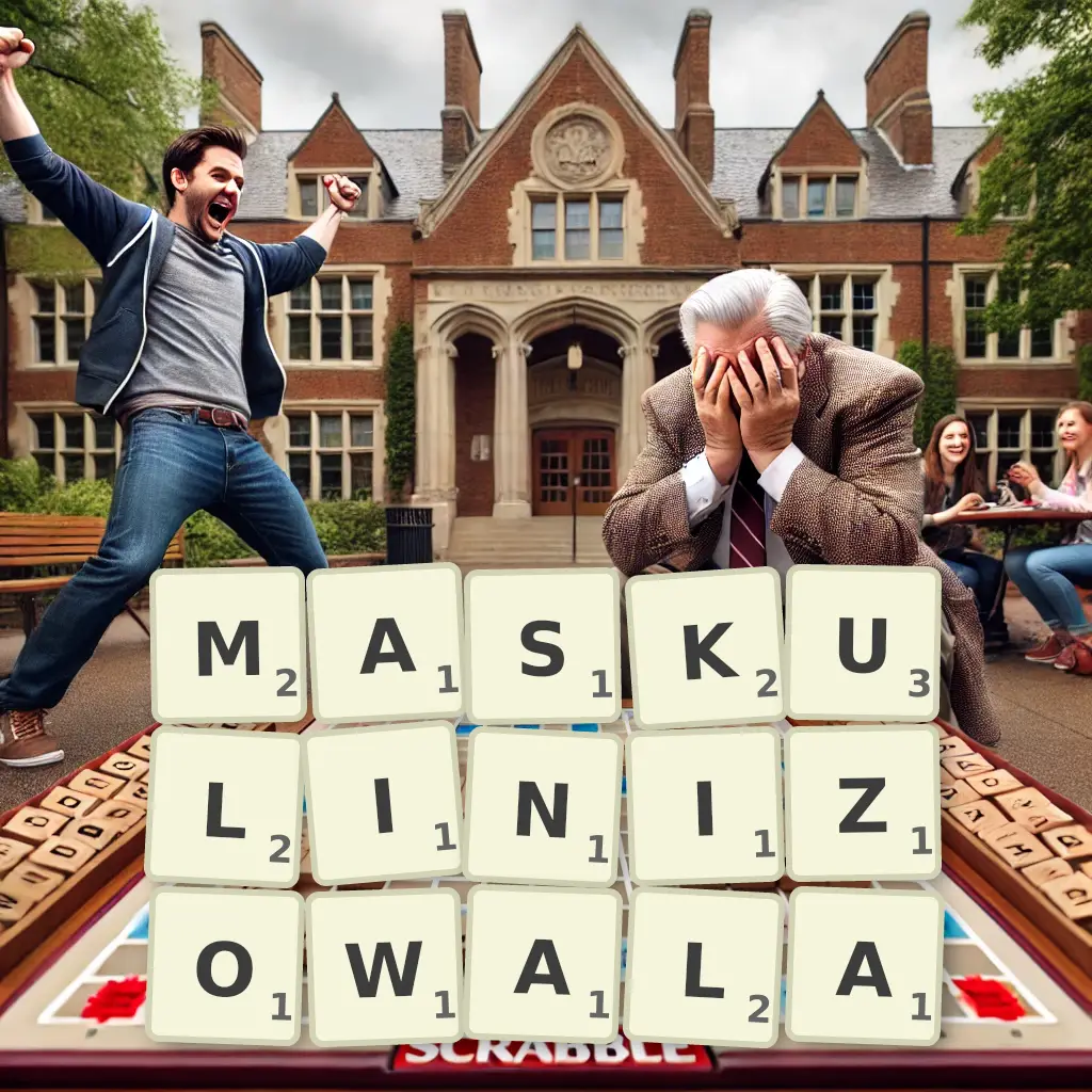 Słowa z liter MASKULINIZOWAŁA