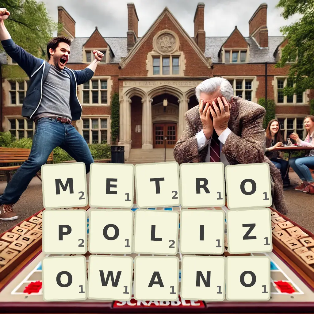 Słowa z liter METROPOLIZOWANO