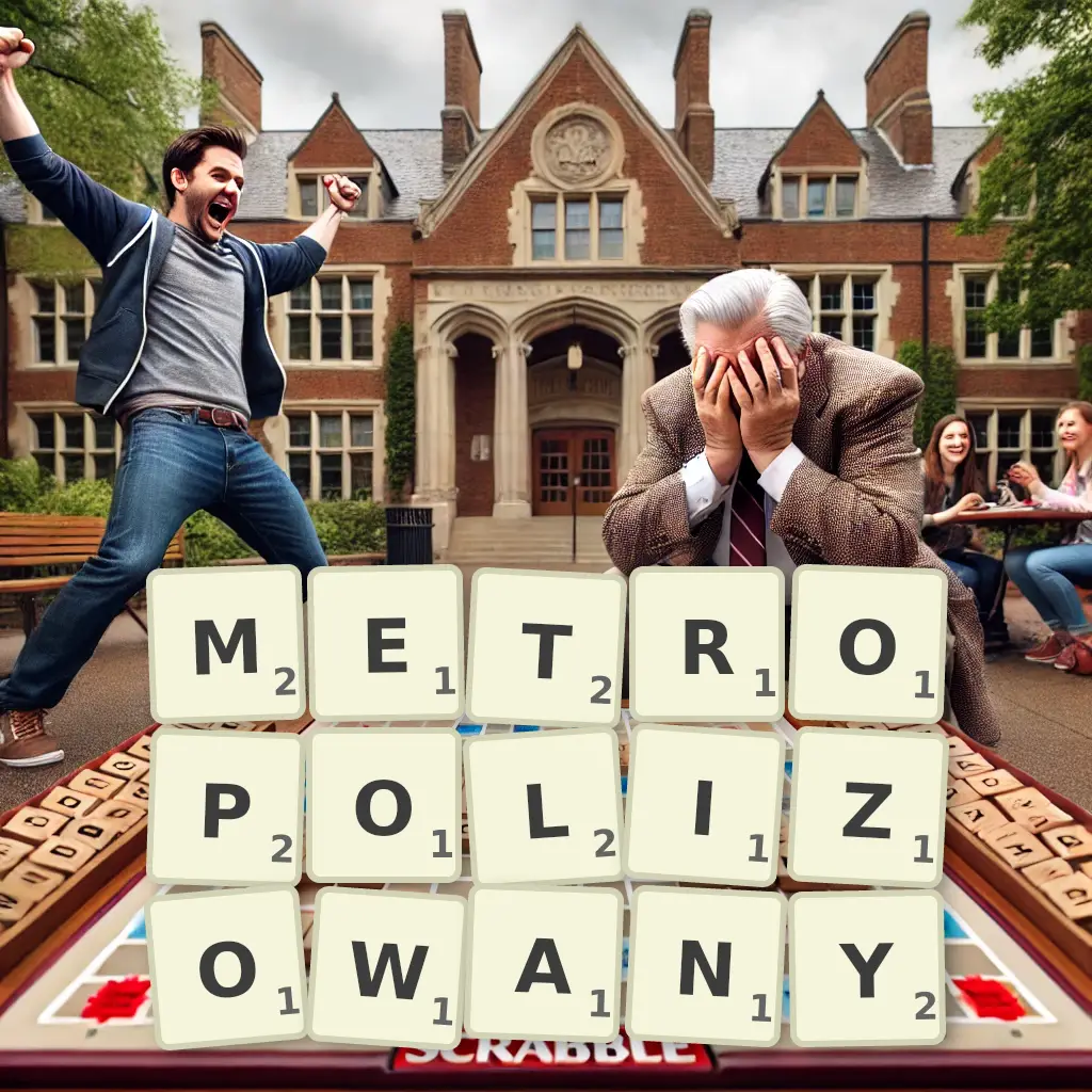 Słowa z liter METROPOLIZOWANY